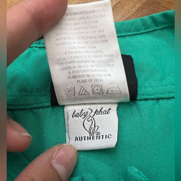Vintage Baby Phat Lightweight Green Jacket Size Small - Picture 9 of 9